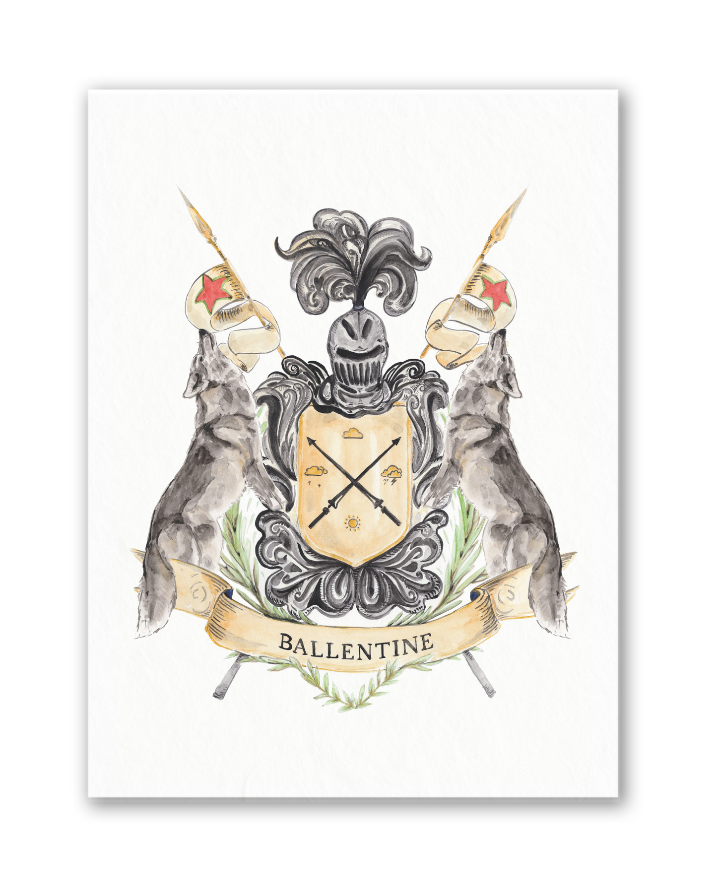 MPU Art Print - Ballentine Crest