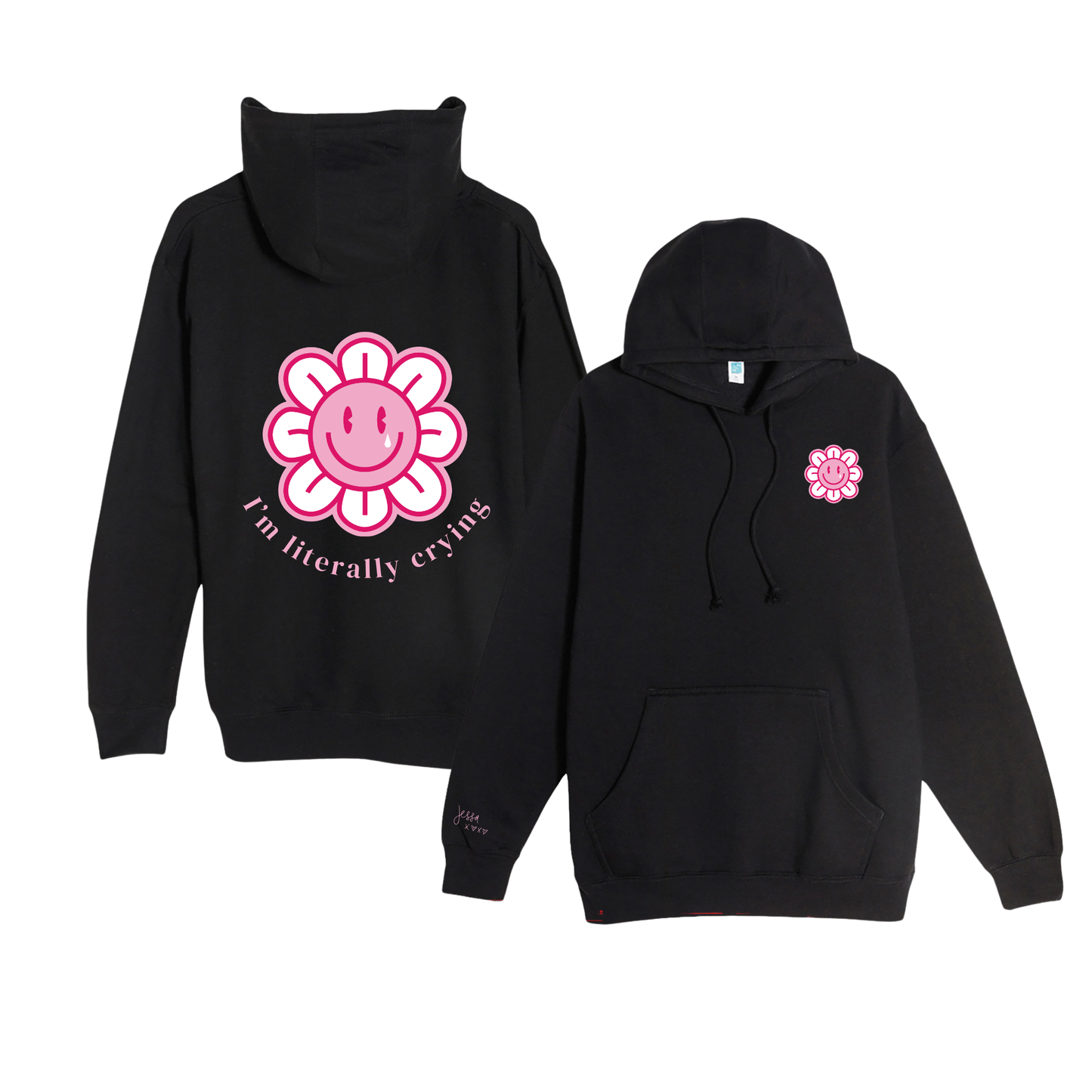 LITERALLY CRYING FULL COLOR HOODIE